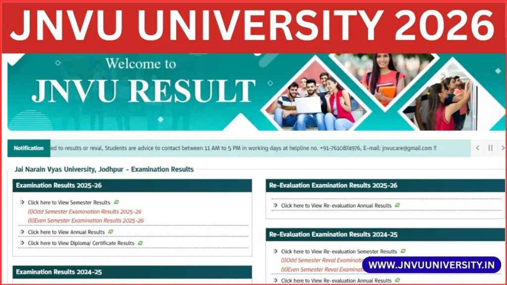 How to check JNVU results?