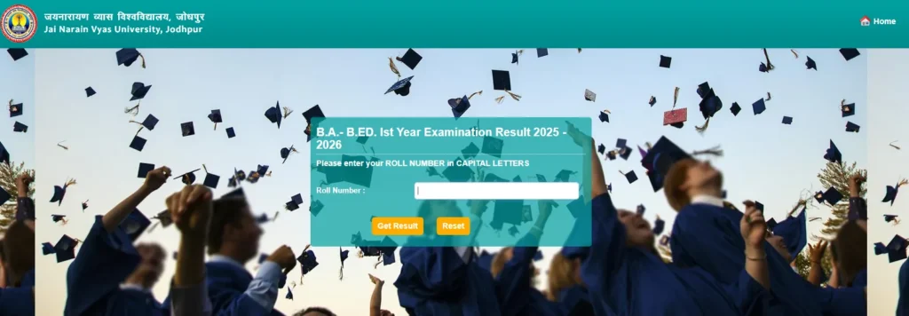 JNVU Result 2026 Section